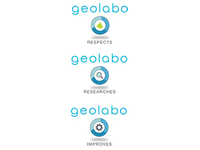 GeoLabo Channels eco logo vector