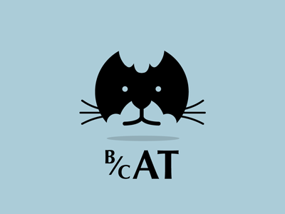 Batcat bat cat design graphics logo