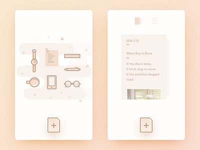 Note app daily ui empty illustration note simple ui ux