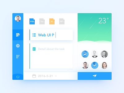 Boss Client app boss daily ui illustration submit task ui ux