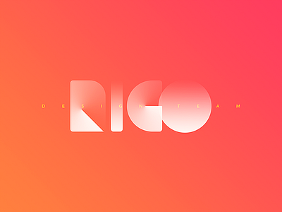 RIGO design gradient logo red team