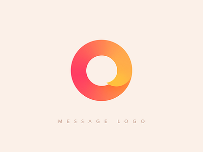 Message Logo logo message pink