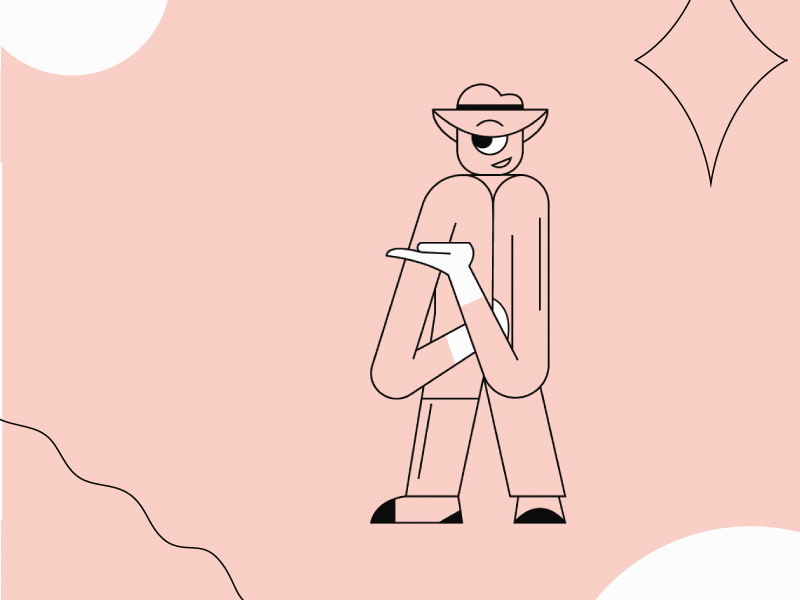 alien spy lineart spy spying анимация иллюстрация инонланетный персонаж продавец товары циклоп шляпа