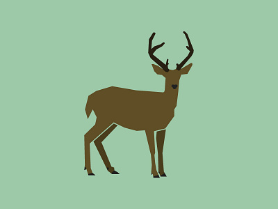 Polygonal Deer deer minimalist