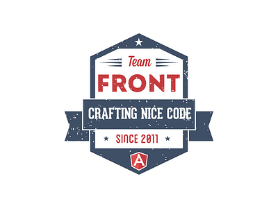 Team Front ! badge logo sticker team