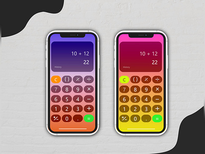 Calculator UI calculator calculator app calculator ui cool dailyui dailyui004 dailyuichallenge design fancy gradient illustration iphone iphone11 material minimal modern phone ui ux webdesign