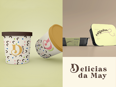 Delicias da May branding design icon illustration logo typography