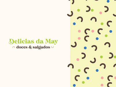 Delicias da May branding design icon illustration logo typography vector