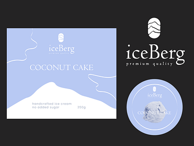 Ice Cream Iceberg branding graphic design ice cream packaging