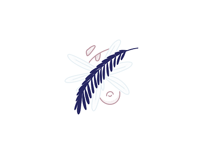 “Blueberry” blue eyes illustraion minimal minimalist plant procreate