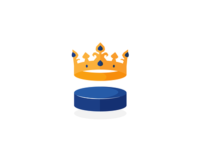 Royal ice hockey team blue crown design hockey ice hockey illustraion kings logo royal sports logo yellow