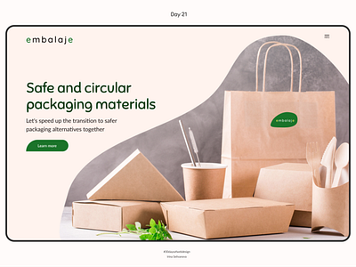 Website selling sustainable packaging