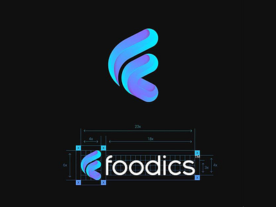 FOODICS app logo design brand design brand identity branding brandmark corporate branding custom logo design flat design graphic design icon icon design identity designer illustration logo logo design logomark logotype minimal logo symbol website logo design