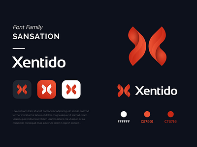 Xentido app logo design brand design brand identity branding brandmark corporate branding custom logo design flat design graphic design icon icon design identity designer illustration logo logo design logomark logotype minimal logo symbol website logo design