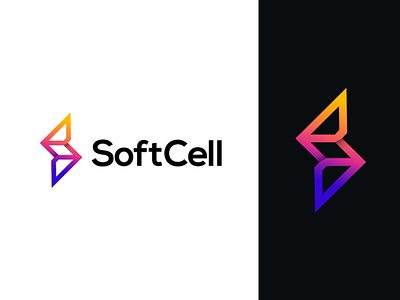 SoftCell app logo design brand design brand identity branding brandmark corporate branding custom logo design flat design graphic design icon icon design identity designer illustration logo logo design logomark logotype minimal logo symbol website logo design