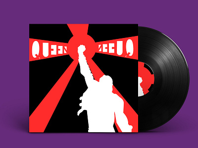 Queen adobe illustrator capa disc music vector vectorart