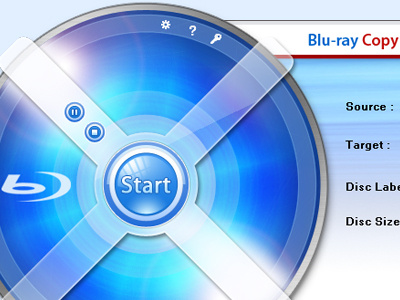 Blu-ray Copy app design interface ui ux viedo