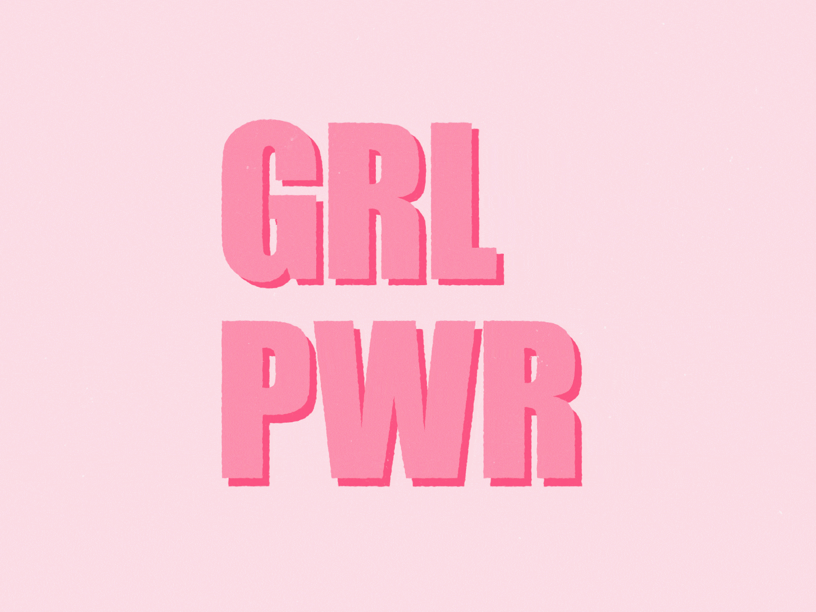 Girl Power 2d 2d animation aftereffects animation design gif illustration motion typography vector