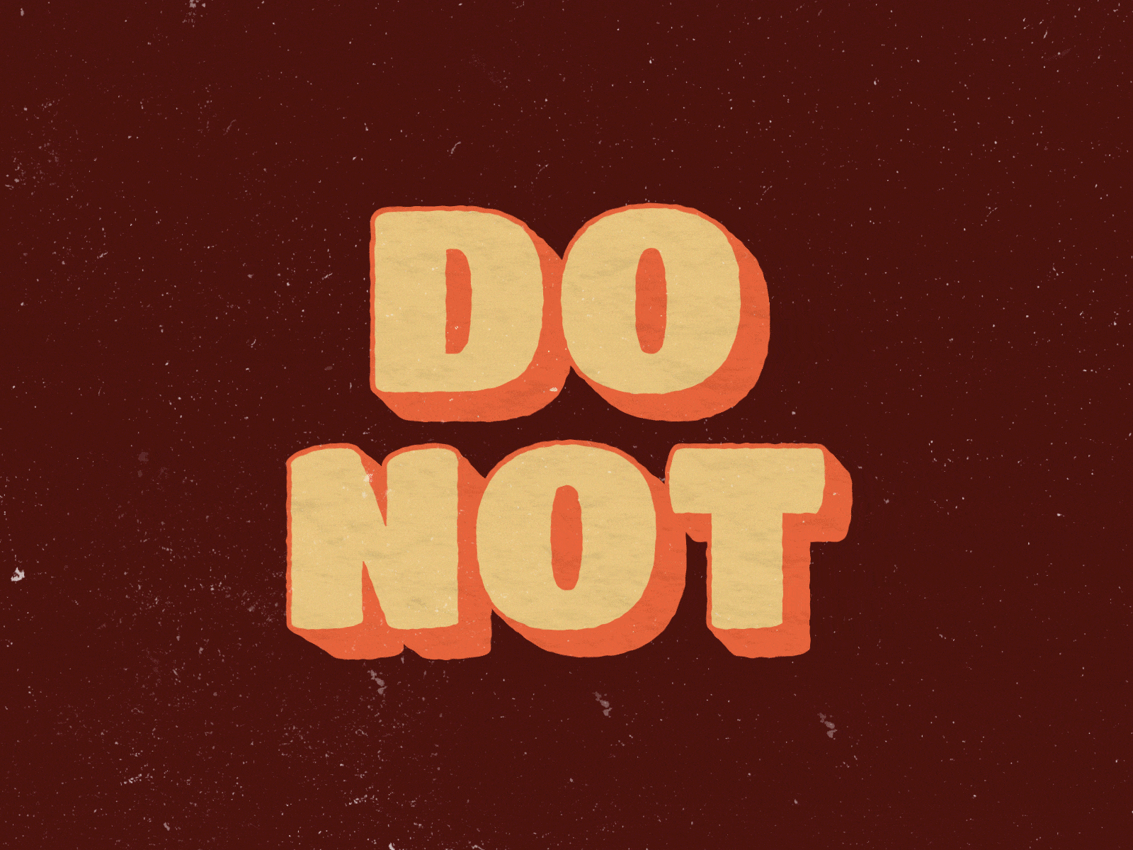 do not 2d 2d animation aftereffects animation gif impact kinetic kinetic typography minimal motion typography vector