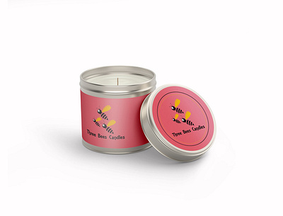 Three Bess Candle candle label candles design garments label graphic design label design neck label packaging product packaging