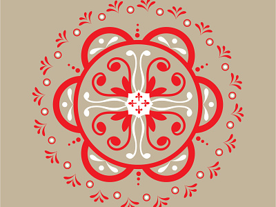 Floral Mandala design flat floral floral mandala graphic design illustration mandala