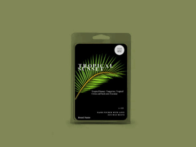 Wax melt Label Design branding candle label design graphic design label design packaging