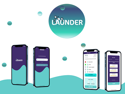 Launder Laundry App Mockups