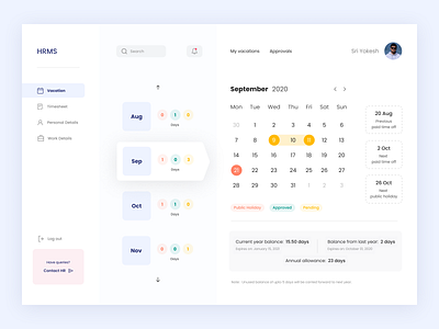 HRMS: Dashboard