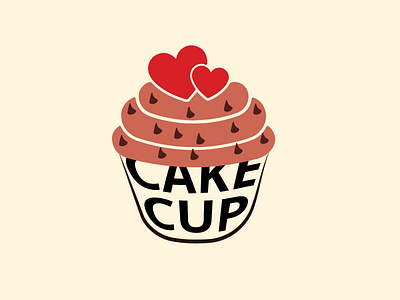 cake cup daily logo 18 animation branding dailylogochallenge design illustration logo logo animation logodesign logotype typography vector