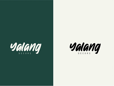 Yalang logo art design flat icon illustration lettering logo minimal type typography