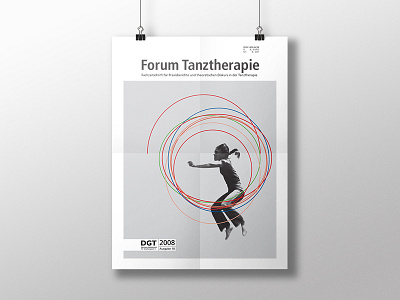 Magazine Cover / Poster layout for a non-profit organization brand branding dance illustration lines magazine poster print
