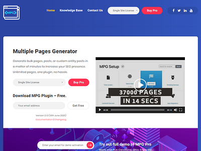 The Multiple Pages Generator Plugin is perfect for creating an u