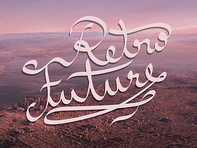 Retro Future calligraphy cornel dccanim draghia font future pink retro
