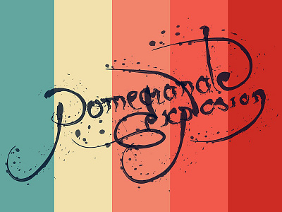 Pomegranate Explosion adobe calligraphy color cornel dccanim draghia explosion font kuler orange pomegranate red