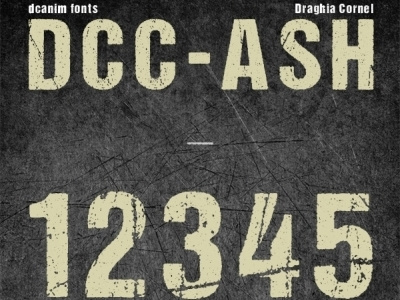 DCC-Ash font ash cornel dcc ash dccanim distorted draghia font grunge