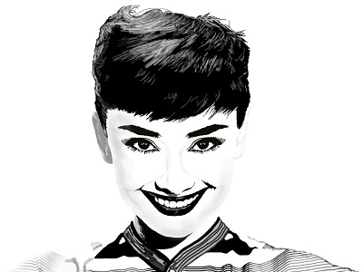 Audrey Hepburn... one more time audrey beautiful cornel dccanim diva draghia draw girl hepburn portrait star