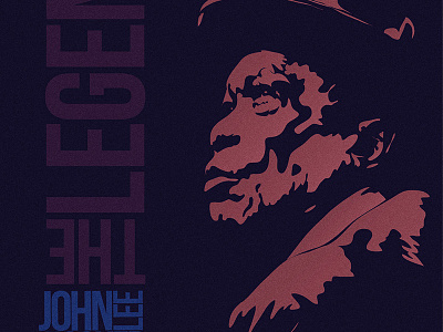 John Lee Hooker - The Legend cornel dccanim draghia hooker illustrator john lee vector
