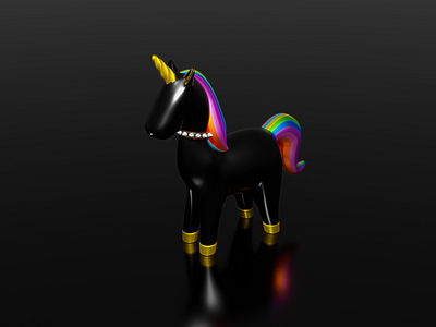 NSFW Unicorn 3d b3d bdsm blender creature model nsfw unicorn