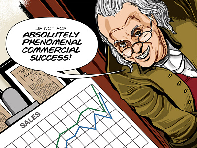 Benjamin Franklin's The Way To Wealth: Page 3 american history benjamin franklin comics graphic novel illustration success