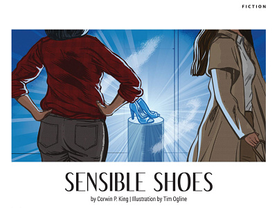 Sensible Shoes adobe illustrator adobe photoshop fiction illustration magazine illustration short story