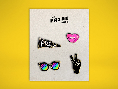 Pride Enamel Pins design enamel enamel pin icon illustration pride pride month vector