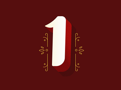 One branding countdown design dropcap hand lettering handlettering illustration letter lettering letters number numbers type typography vector vintage