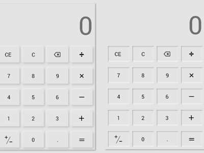 Neumorphisim/soft ui on calculator