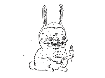 Bourbon Bunny cartoon cartoon character cartoon illustration drawing illustration toon