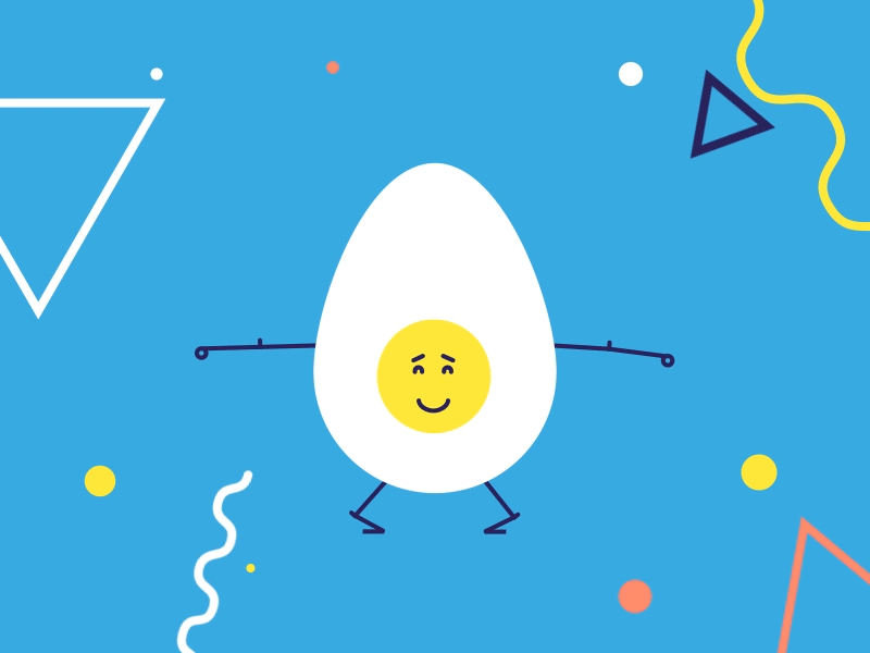 Happy Easter! aftereffects animation character duik egg gif