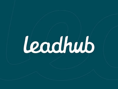 Leadhub wordmark development
