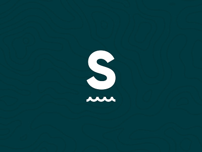Simplified logo symbol branding clean concept design digital flat icon identity logo maritime s simple symbol typography wave