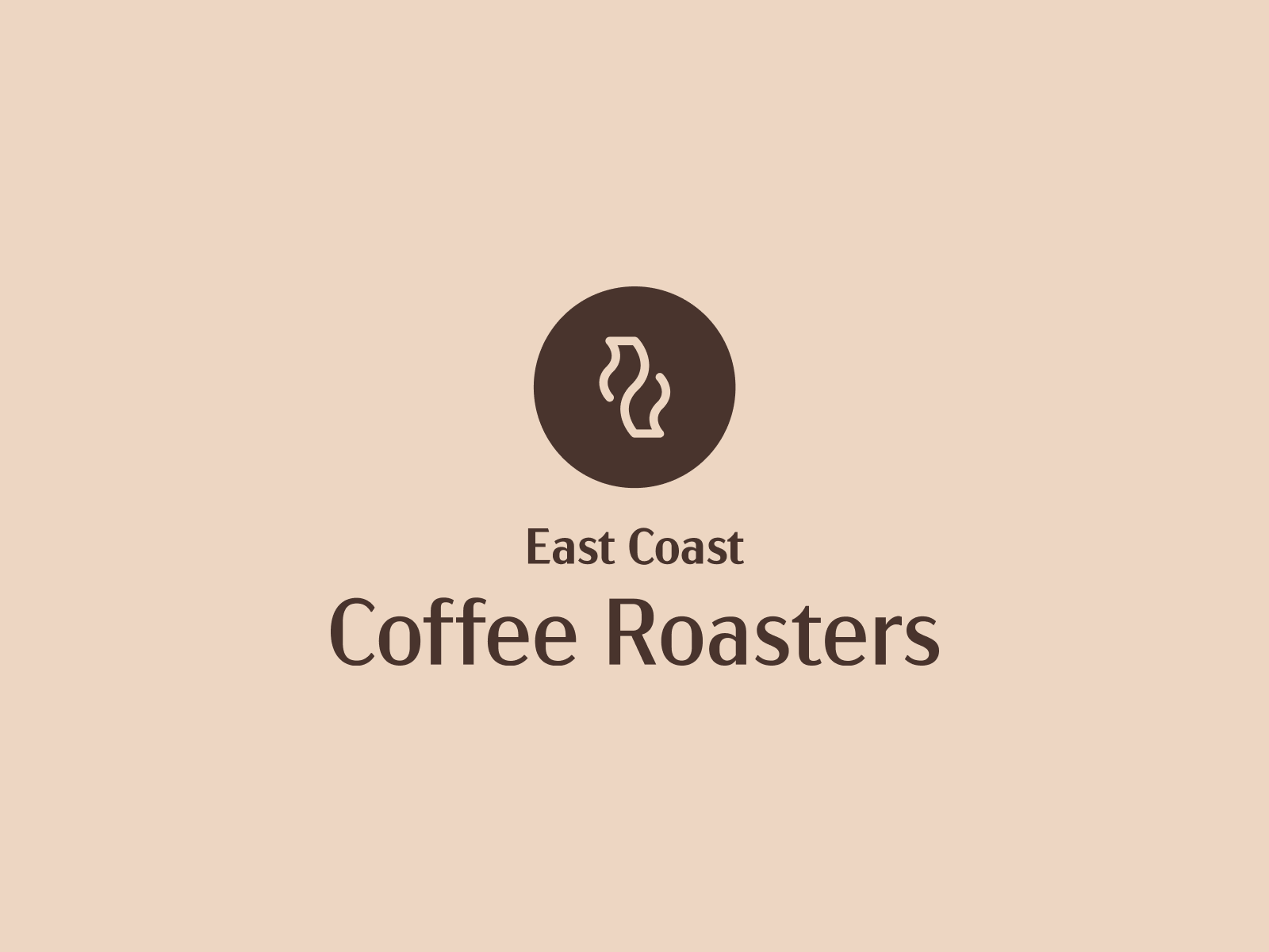 East Coast Coffee Roasters logo ceoncept by Daniel Maul on Dribbble