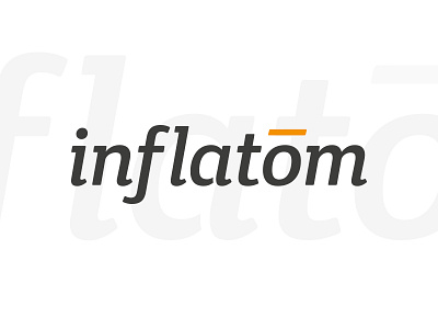 Inflatom logo design flat logo simple