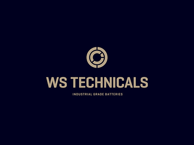 Logo + identity elements for WS Technicals branding clean concept design flat icon identity illustration logo typography